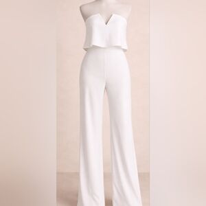 Lulu's White Wide Leg Jumpsuit